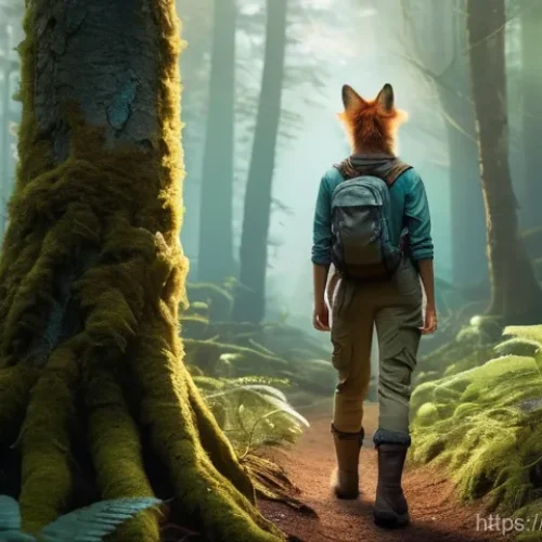 Home 14 지엠 쉐보레 트래버스의 실내 공간 활용 - A young, adventurous female explorer, around 20 years old, with auburn hair tied back in a practical...